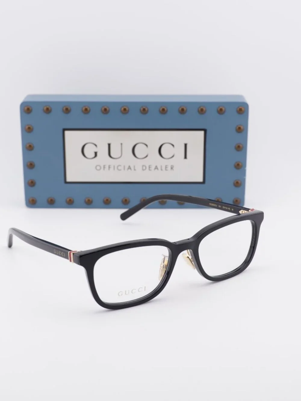 Gucci GG2002OJ 001 Rectangle Eyeglasses - Black 53mm